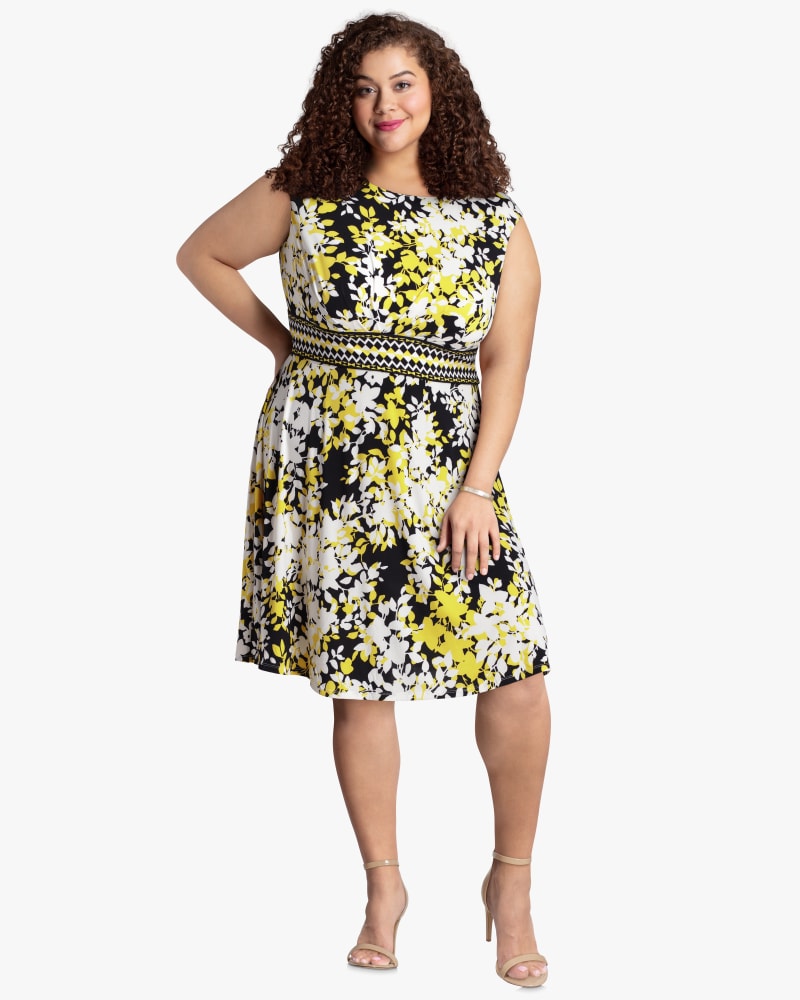 Plus size model with diamond body shape wearing Bailey Dress by London Times | Dia&Co | dia_product_style_image_id:118058
